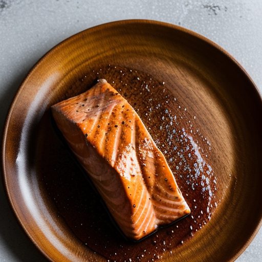 Grilled Salmon With Sherry Vinegar-Honey Glaze recipe image