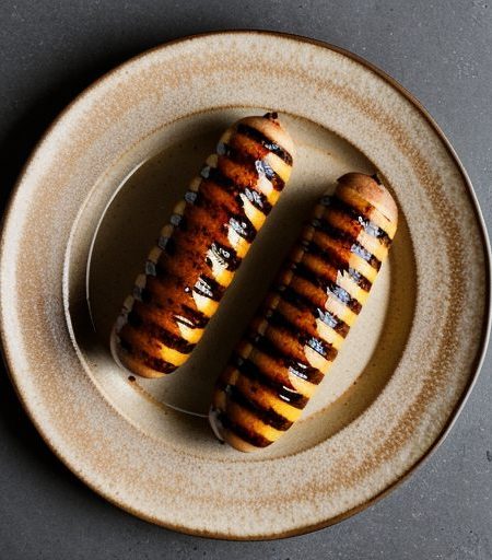 Grilled Sausage & Sweet Mustard in Tortillas - Bon Appeti recipe image