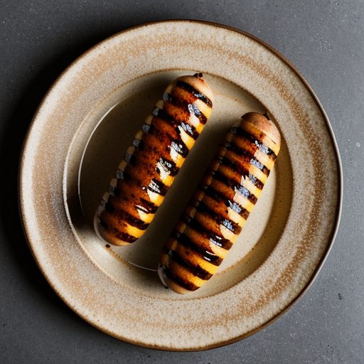 Grilled Sausage & Sweet Mustard in Tortillas - Bon Appeti recipe image