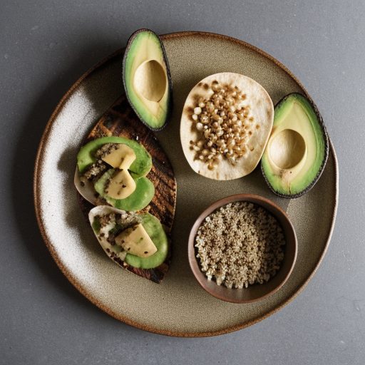 Grilled Sea Scallops With Avocado-Corn Relish on Tortilla recipe image