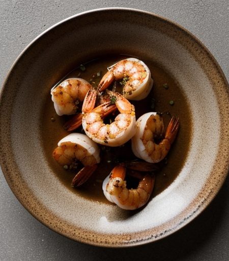 Grilled Shrimp W/ Chipotle Honey Salsa recipe image