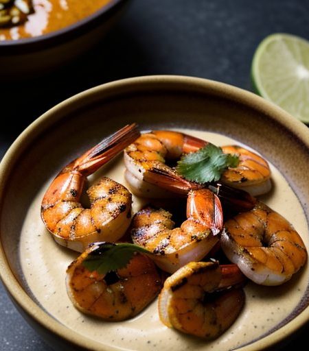 Grilled Shrimp W/Mustard Fruit Dip recipe image