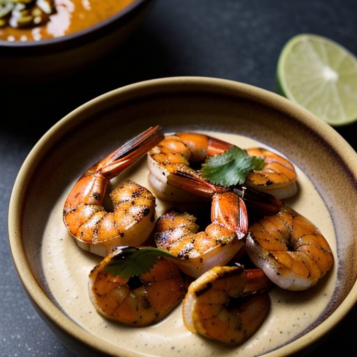 Grilled Shrimp W/Mustard Fruit Dip recipe image