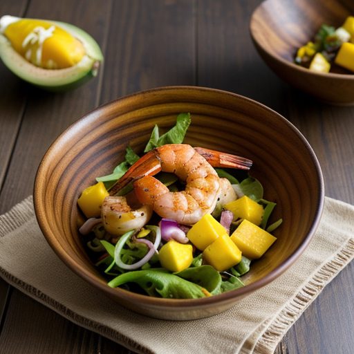 Grilled Shrimp With Mango Salad recipe image