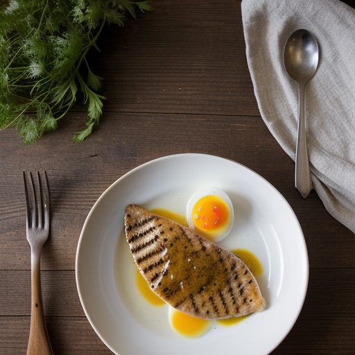 Grilled Sole With Mustard Sauce - Bon Appetit recipe image