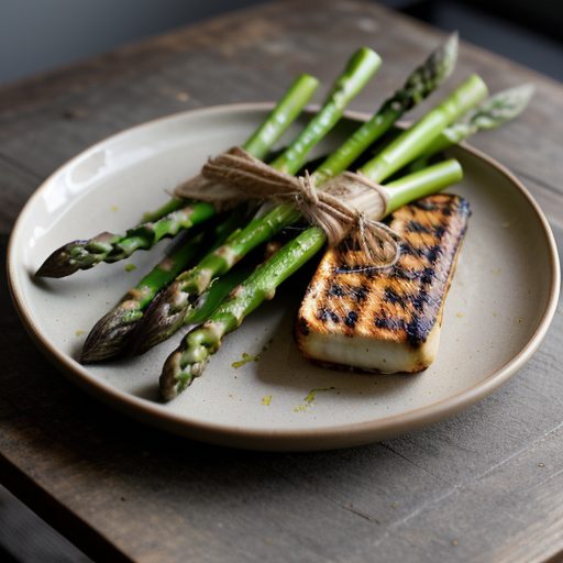 Grilled Spring Onions & Asparagus With Lime recipe image