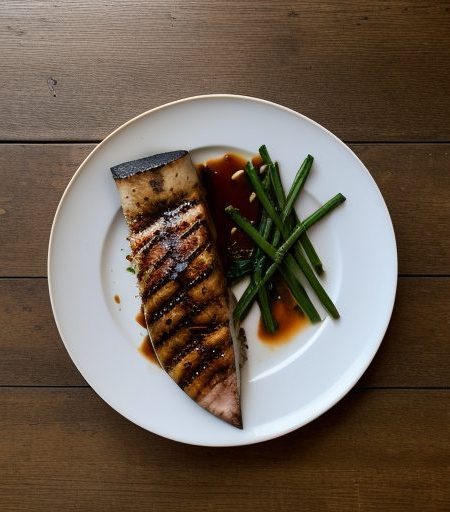 Grilled Swordfish With Barbecue Sauce recipe image