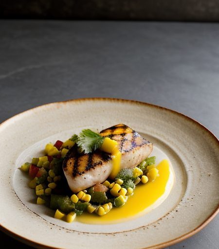 Grilled Swordfish With Citrus Salsa recipe image