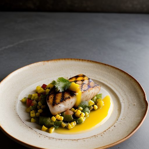 Grilled Swordfish With Citrus Salsa recipe image