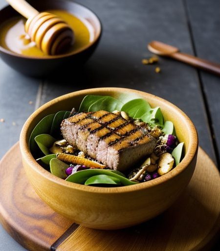Grilled Tenderloin Salad With Honey-Mustard D recipe image