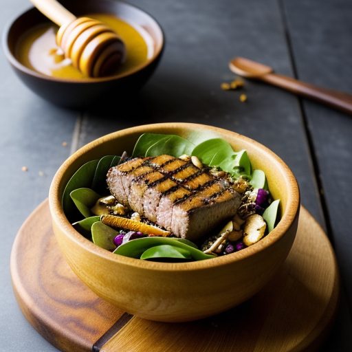 Grilled Tenderloin Salad With Honey-Mustard D recipe image