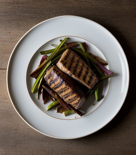 Grilled Tenderloins of Pork With Hoppin Johns, Red Peppe recipe image