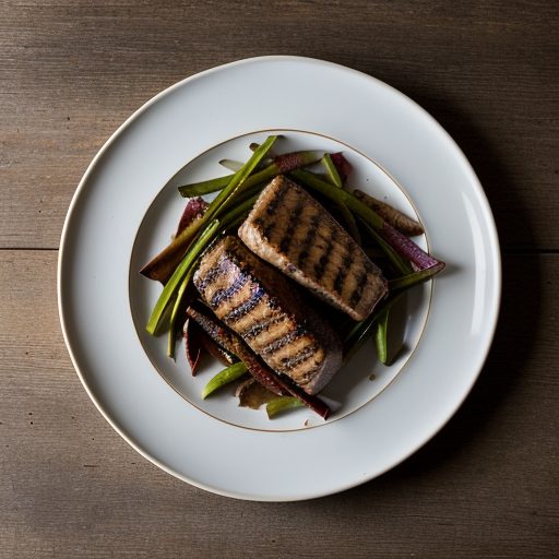 Grilled Tenderloins of Pork With Hoppin Johns, Red Peppe recipe image