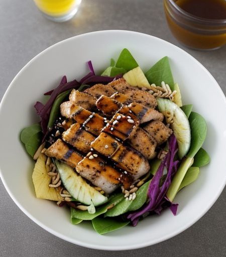 Grilled Teriyaki Chicken Salad ( 6.5 Points recipe image