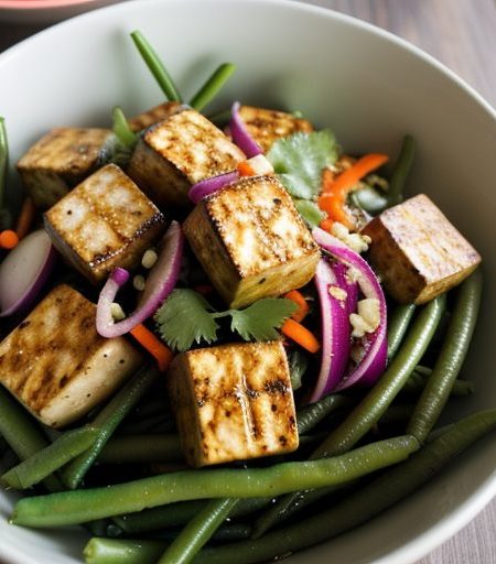 Grilled Tofu Salad recipe image