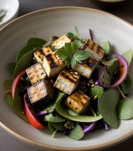 Grilled Tofu Salad recipe image