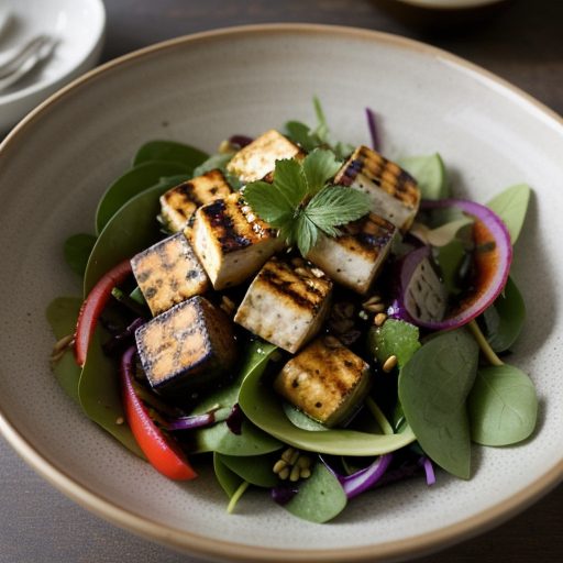 Grilled Tofu Salad recipe image