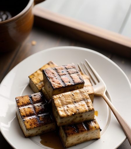 Grilled Tofu Squares recipe image