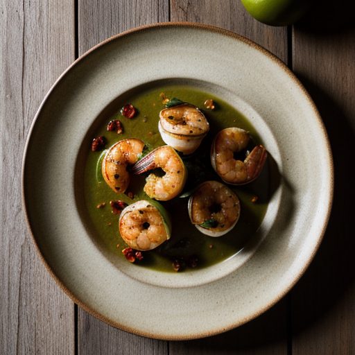 Grilled Tomatillo Shrimp recipe image