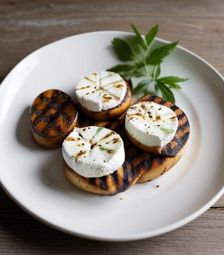 Grilled Tomato & Goats Cheese Rounds recipe image