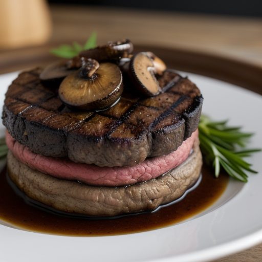 Grilled Tournedos of Beef With Mushrooms recipe image