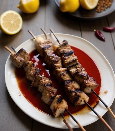 Grilled Turkey Shish Kabob recipe image