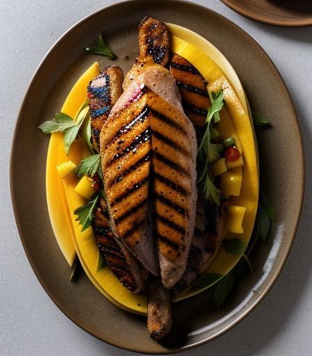 Grilled Turkey W Mango Chutney recipe image