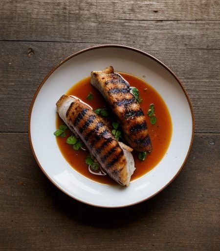 Grilled Turkeyspears With 3 Sauces recipe image