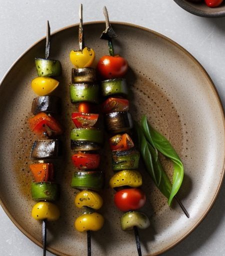 Grilled Vegetable Kebabs recipe image