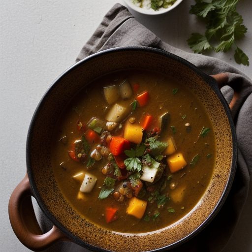 Grilled Vegetable Soup (From My Garden recipe image