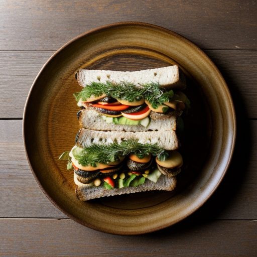 Grilled Vegetarian Portabella Sandwich recipe image