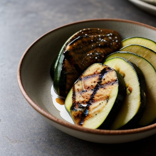 Grilled Zucchini With Anchovy Sauce recipe image