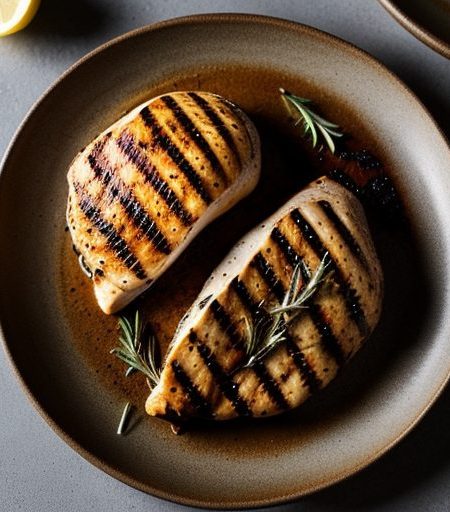 Grillel Chicken Breasts W/Wild Mushroom~.... recipe image