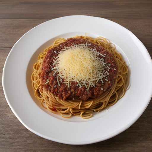 Ground Beef With Spaghetti Parmigiana recipe image