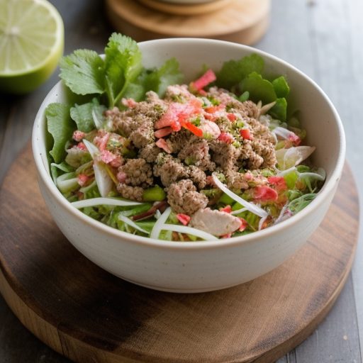 Ground Meat, Crab, and Grapefruit Vietnamese Salad recipe image