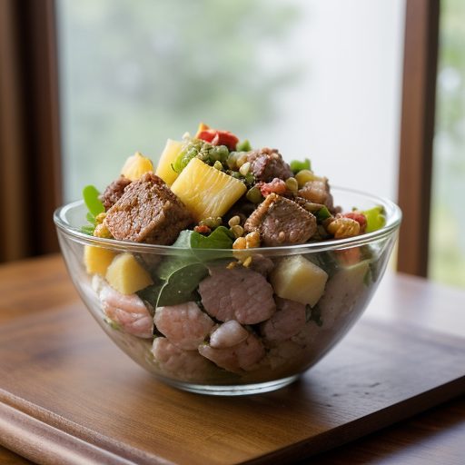 Ground Pork, Shrimp, & Pineapple Salad With a Fish Sauce recipe image