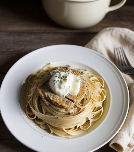 Guilt-Free Linguine Alfredo recipe image
