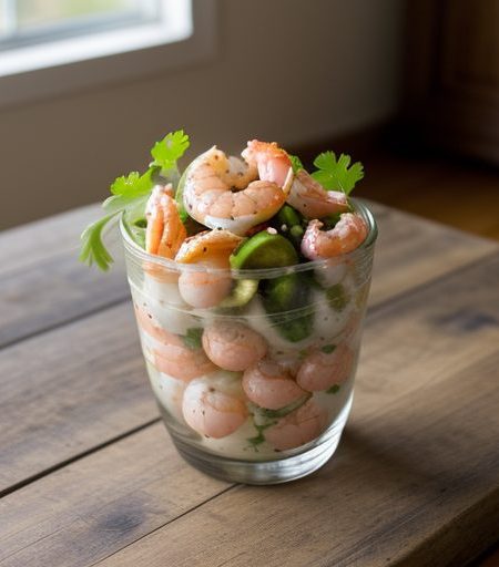 Gulf Shrimp Salad With Spicy Jalapeno Sauce recipe image