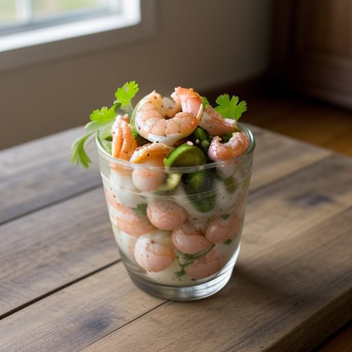 Gulf Shrimp Salad With Spicy Jalapeno Sauce recipe image
