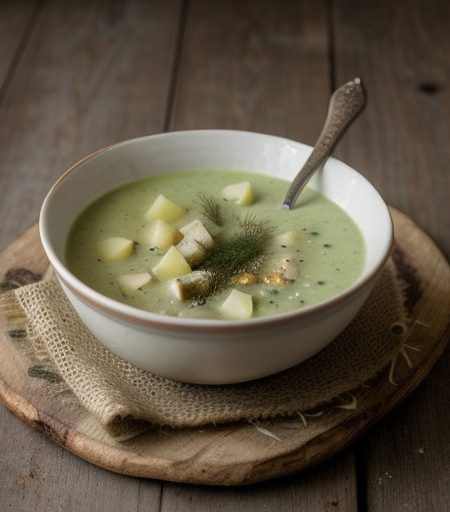 Gurken Und Kartoffelsuppe (Cucumber and Potato Soup recipe image