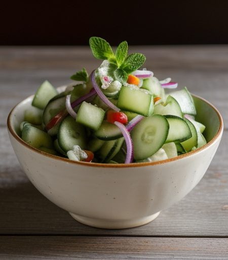 Gurkensalat (Cucumber Relish Salad recipe image