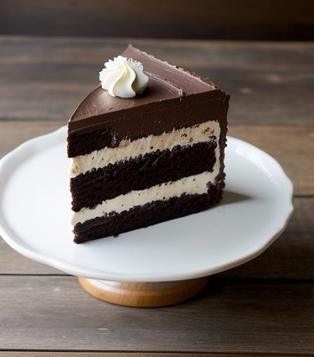 Gwen's Country Butter Cream Ribbon Chocolate Fudge Cake recipe image