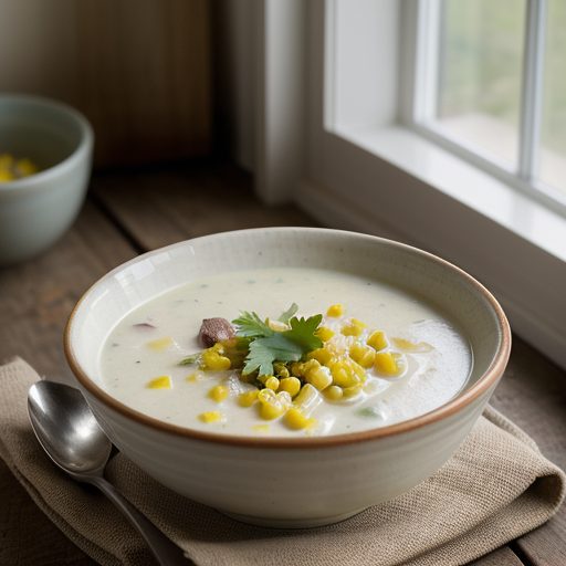 Haddock & Sweetcorn Chowder. recipe image