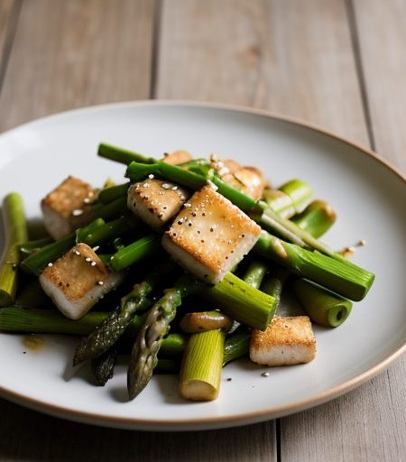 Halibut-Asparagus Stir-Fry (2 PTS recipe image