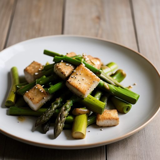 Halibut-Asparagus Stir-Fry (2 PTS recipe image