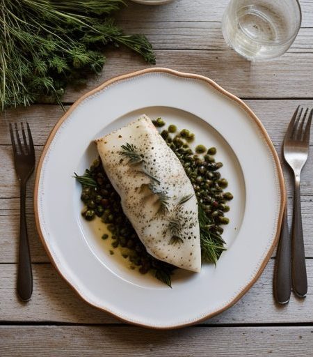 Halibut Baked With Herbs recipe image