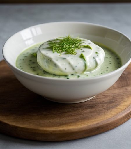 Halibut & Cucumber Sauce recipe image