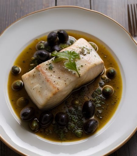 Halibut Steaks Sorrento recipe image