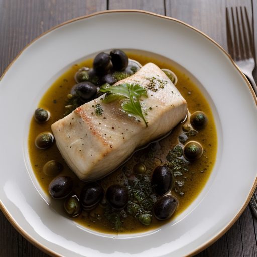 Halibut Steaks Sorrento recipe image