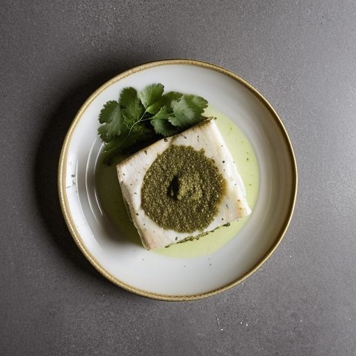 Halibut With Cilantro Pesto recipe image